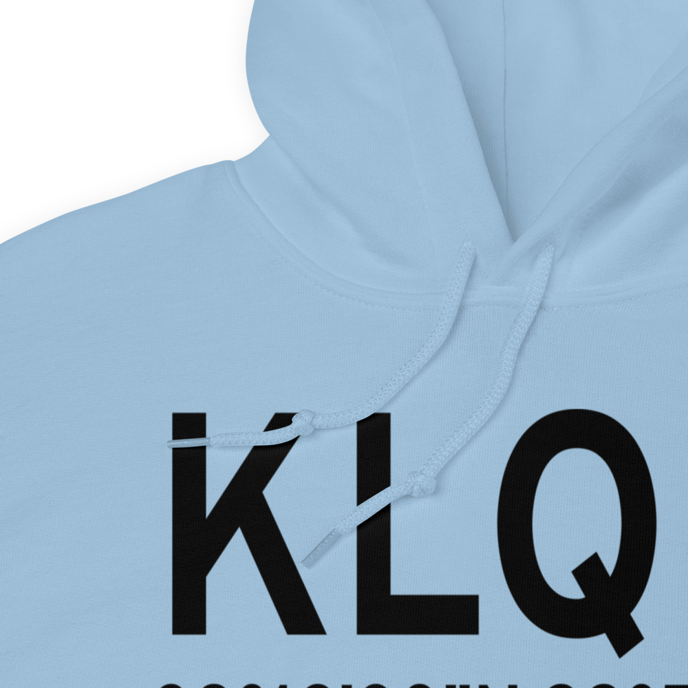 Larned Pawnee County Airport (KLQR) ICAO Hoodie Sweatshirt 