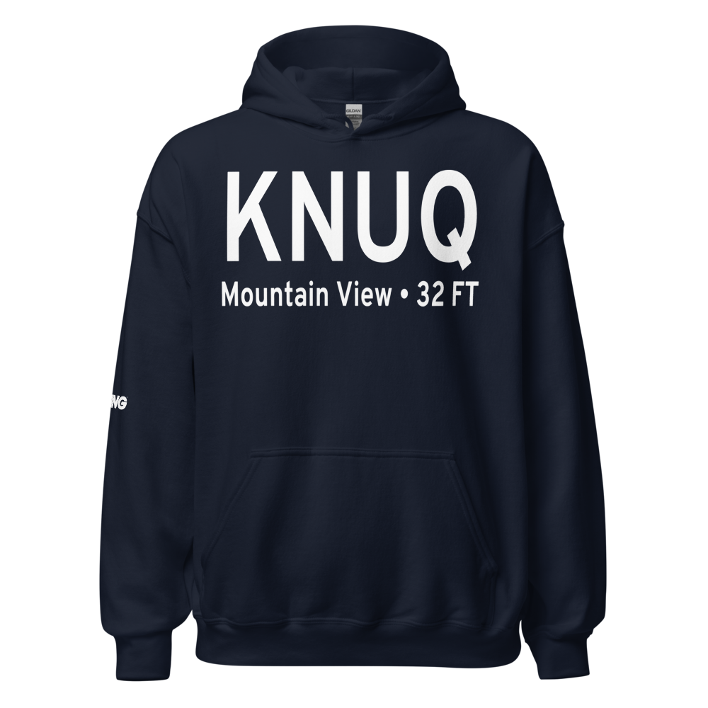 Moffett Federal Airfield (KNUQ) ICAO Hoodie Sweatshirt 