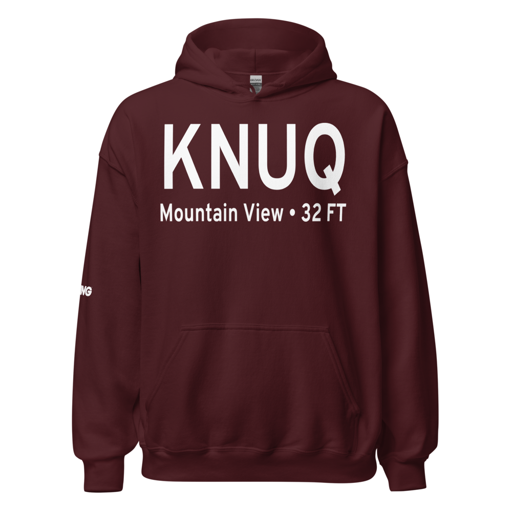 Moffett Federal Airfield (KNUQ) ICAO Hoodie Sweatshirt 