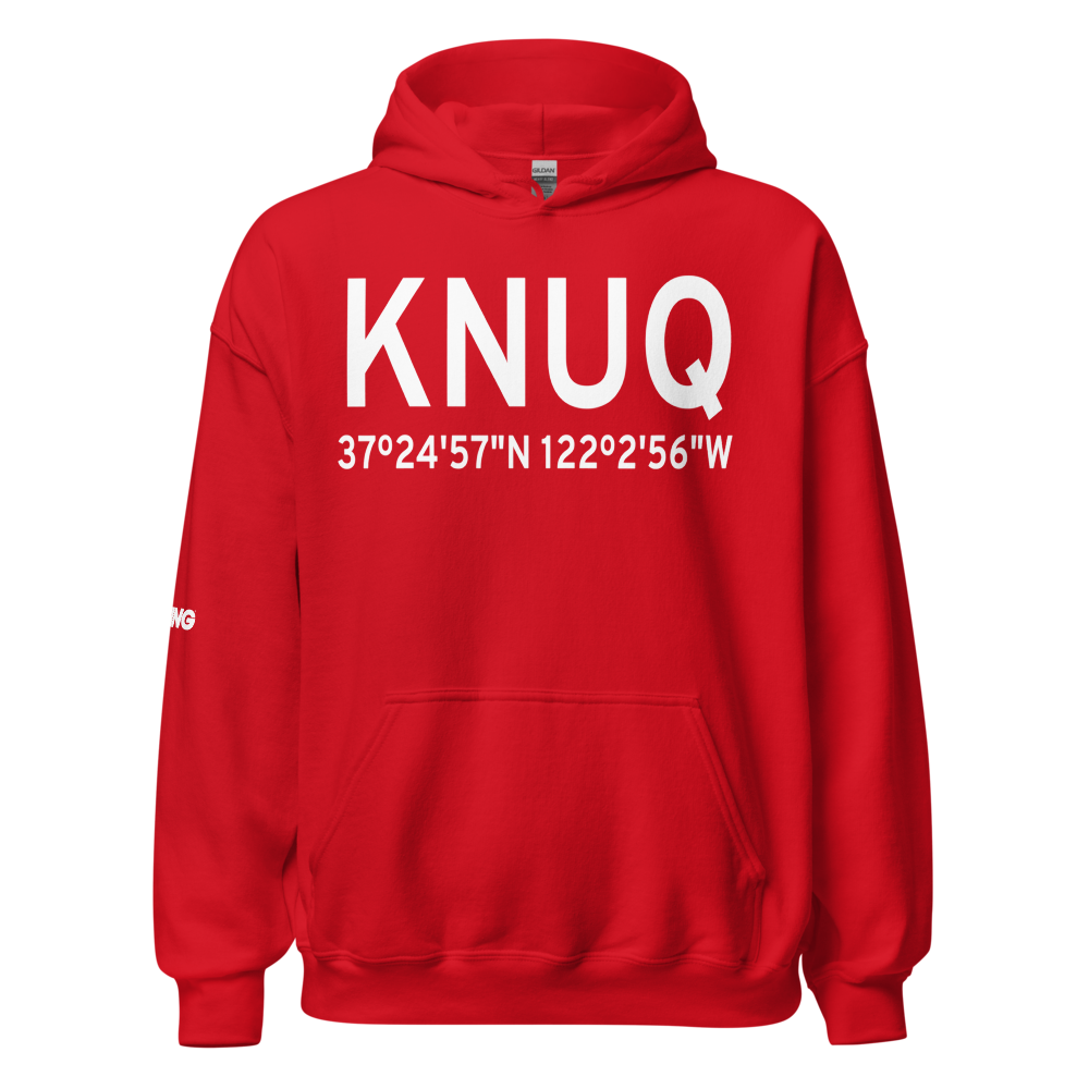 Moffett Federal Airfield (KNUQ) ICAO Hoodie Sweatshirt 