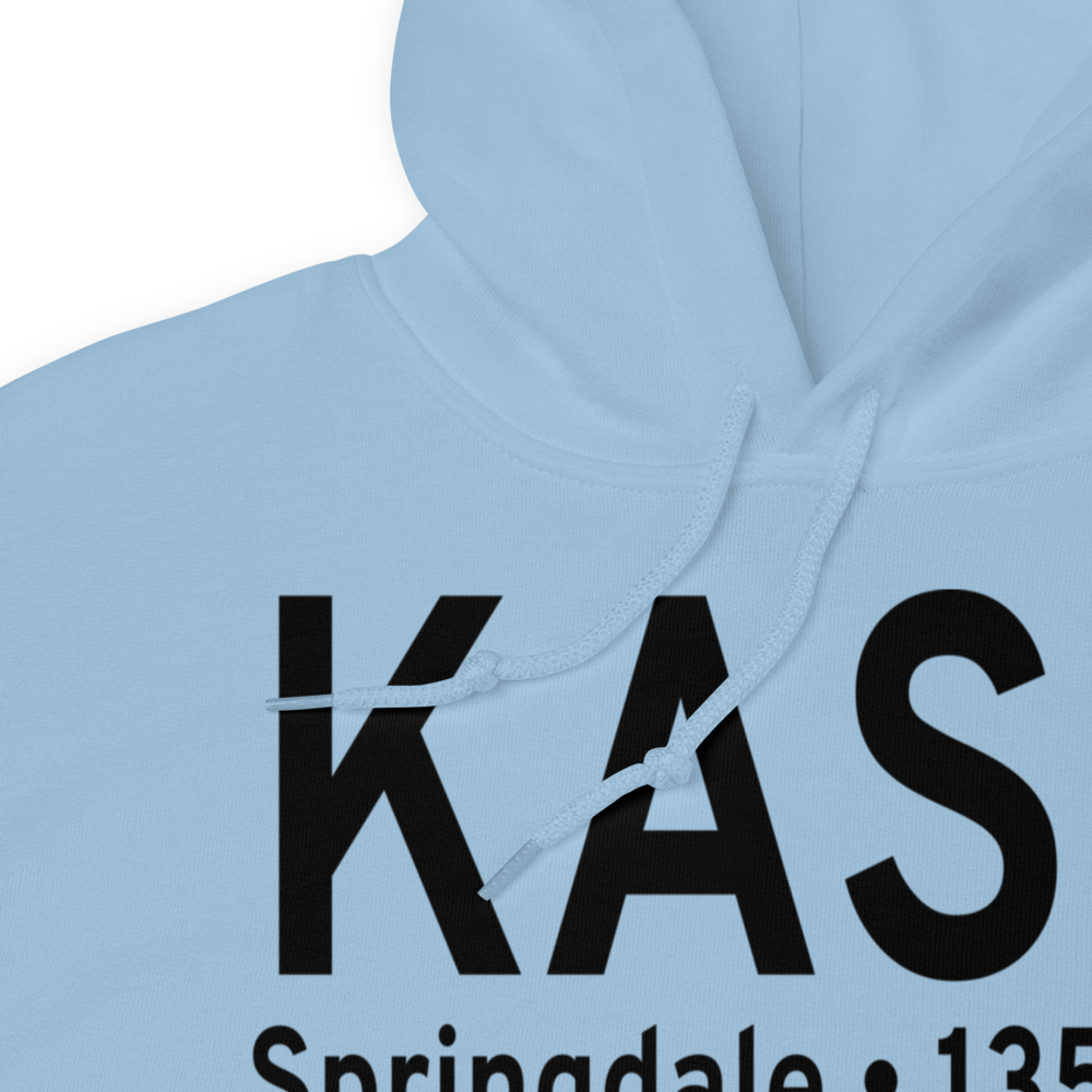 Springdale Municipal Airport (KASG) ICAO Hoodie Sweatshirt 