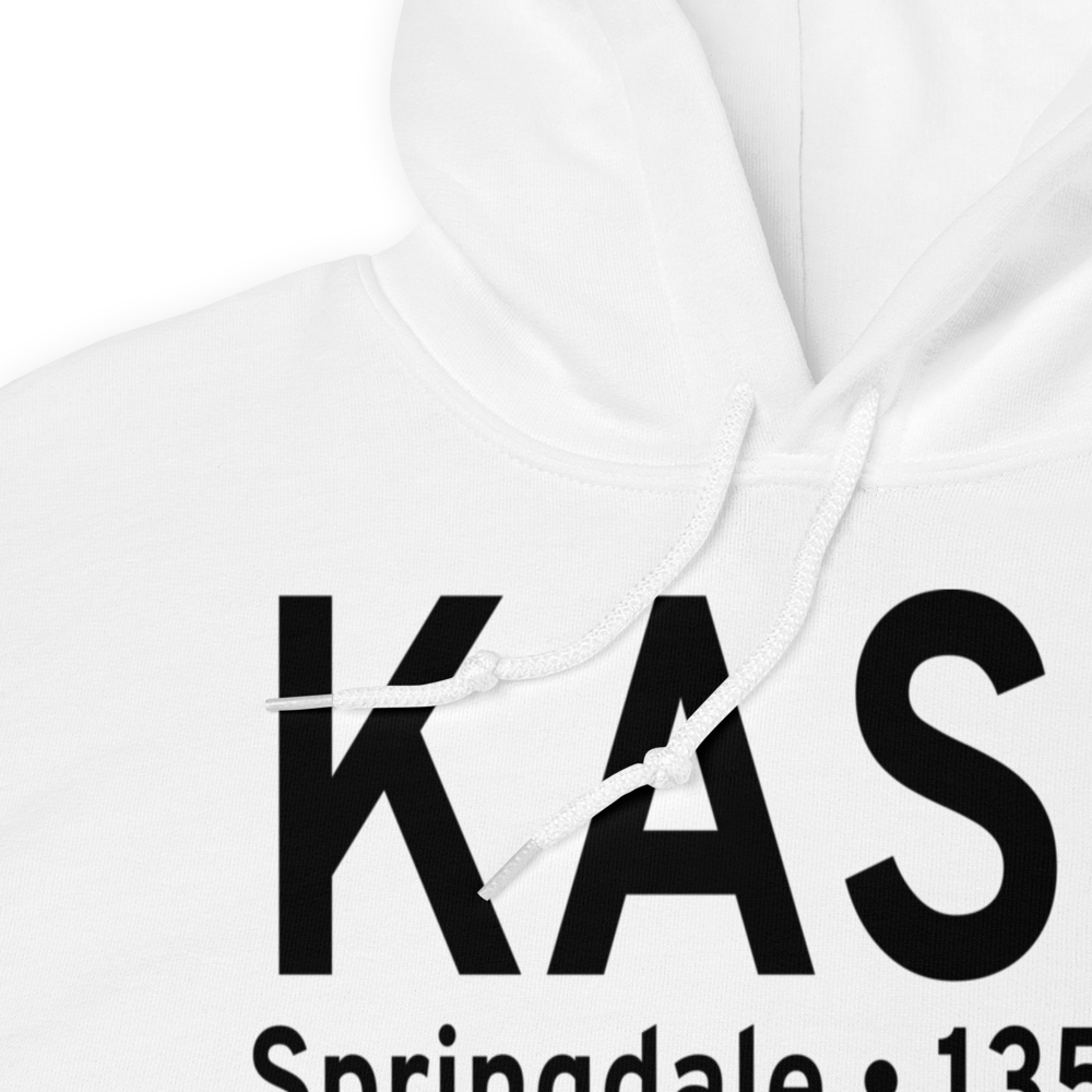 Springdale Municipal Airport (KASG) ICAO Hoodie Sweatshirt 