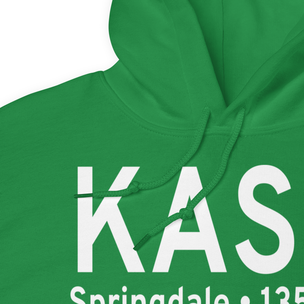 Springdale Municipal Airport (KASG) ICAO Hoodie Sweatshirt 