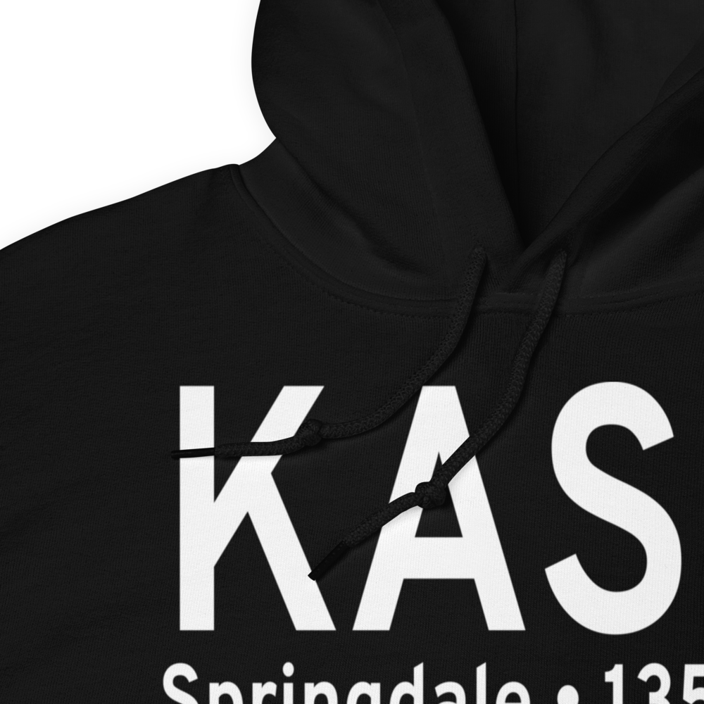 Springdale Municipal Airport (KASG) ICAO Hoodie Sweatshirt 