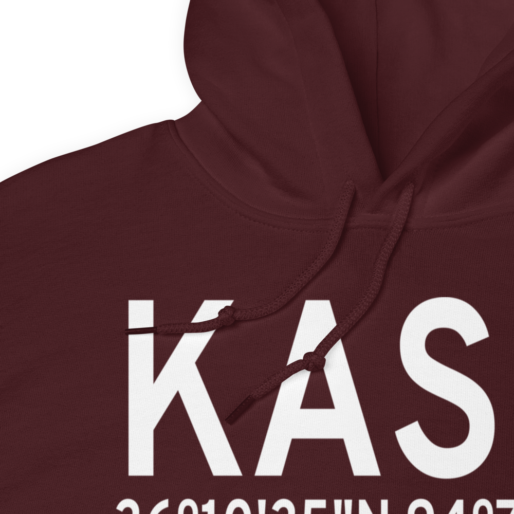 Springdale Municipal Airport (KASG) ICAO Hoodie Sweatshirt 