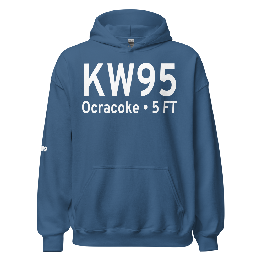 Ocracoke Island Airport (KW95) ICAO Hoodie Sweatshirt 