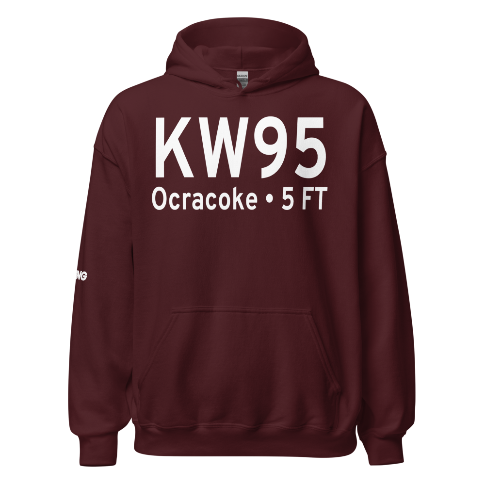 Ocracoke Island Airport (KW95) ICAO Hoodie Sweatshirt 