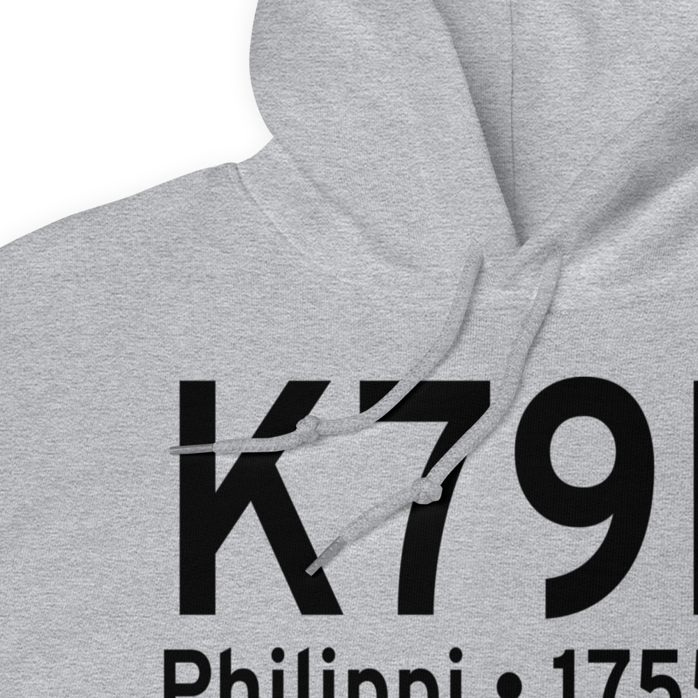 Philippi Barbour County Regional Airport (K79D) ICAO Hoodie Sweatshirt 