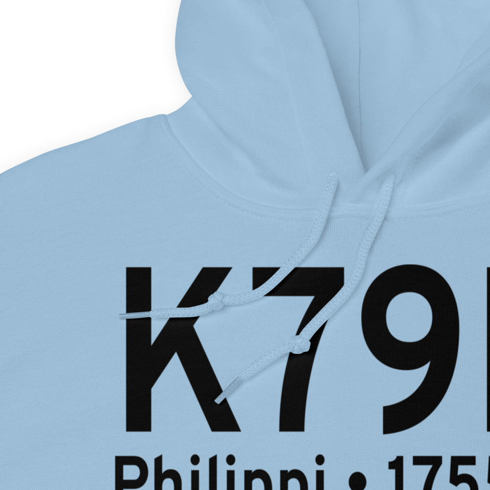 Philippi Barbour County Regional Airport (K79D) ICAO Hoodie Sweatshirt 