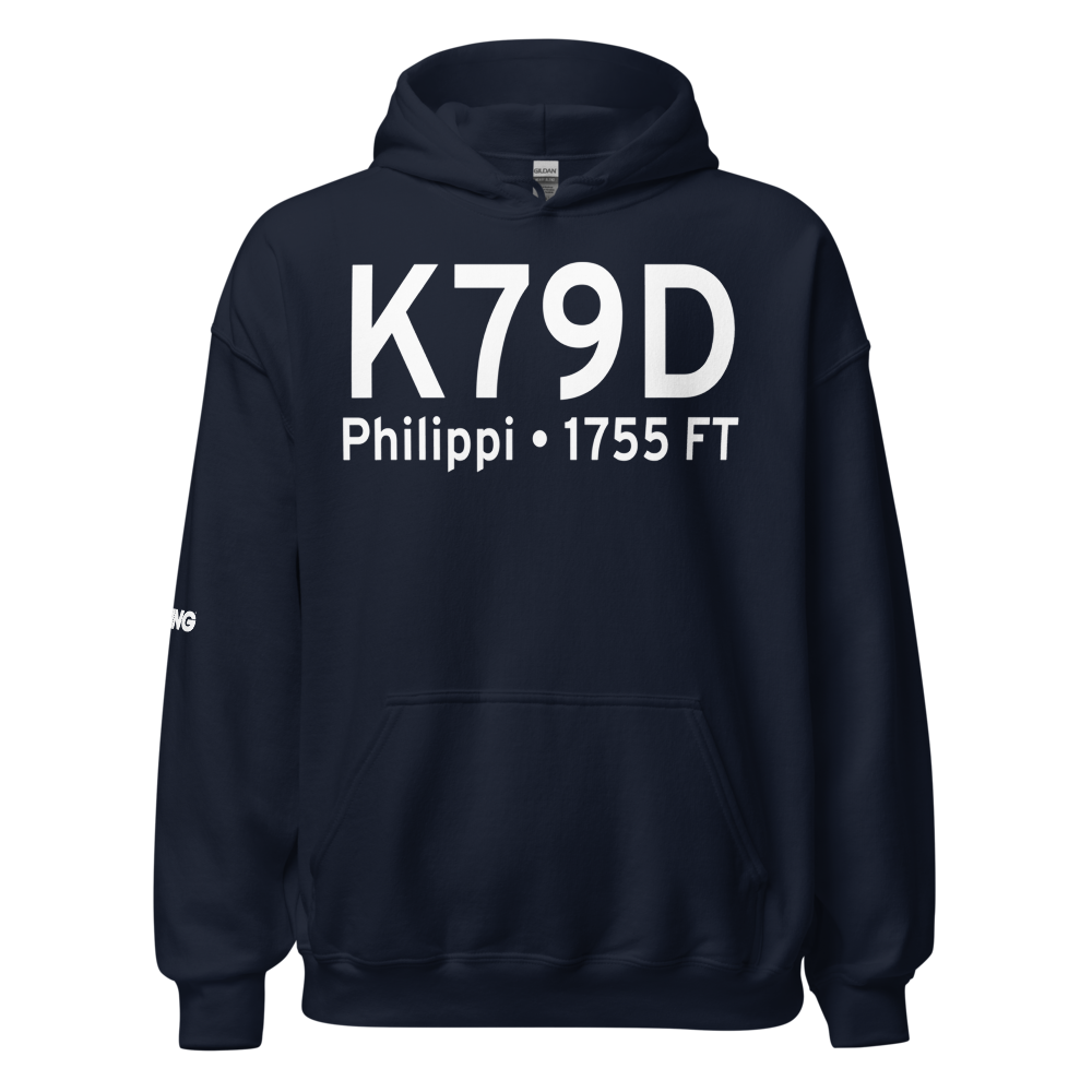 Philippi Barbour County Regional Airport (K79D) ICAO Hoodie Sweatshirt 