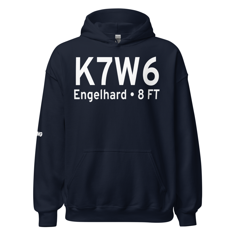 Hyde County Airport (K7W6) ICAO Hoodie Sweatshirt 