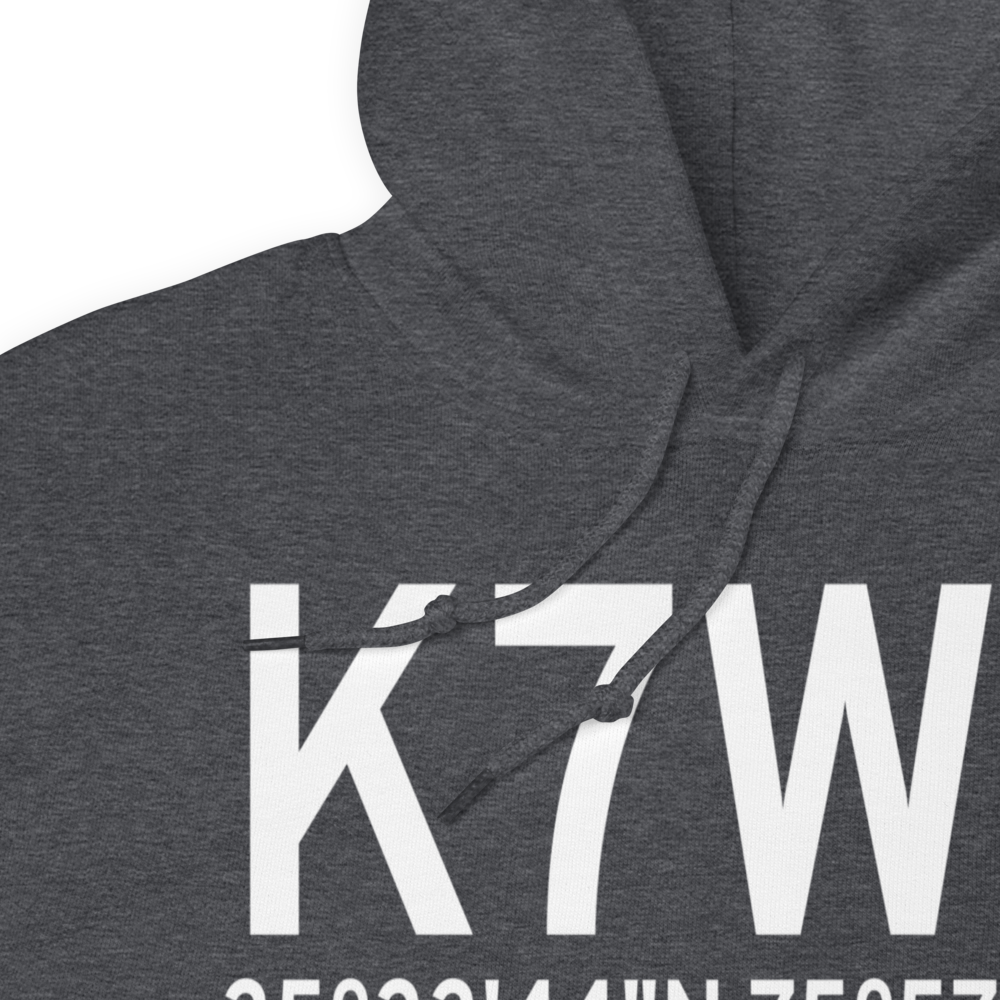 Hyde County Airport (K7W6) ICAO Hoodie Sweatshirt 