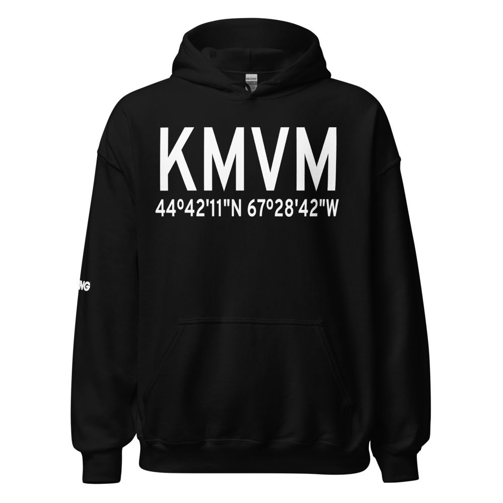 Machias Valley Airport (KMVM) ICAO Hoodie Sweatshirt 