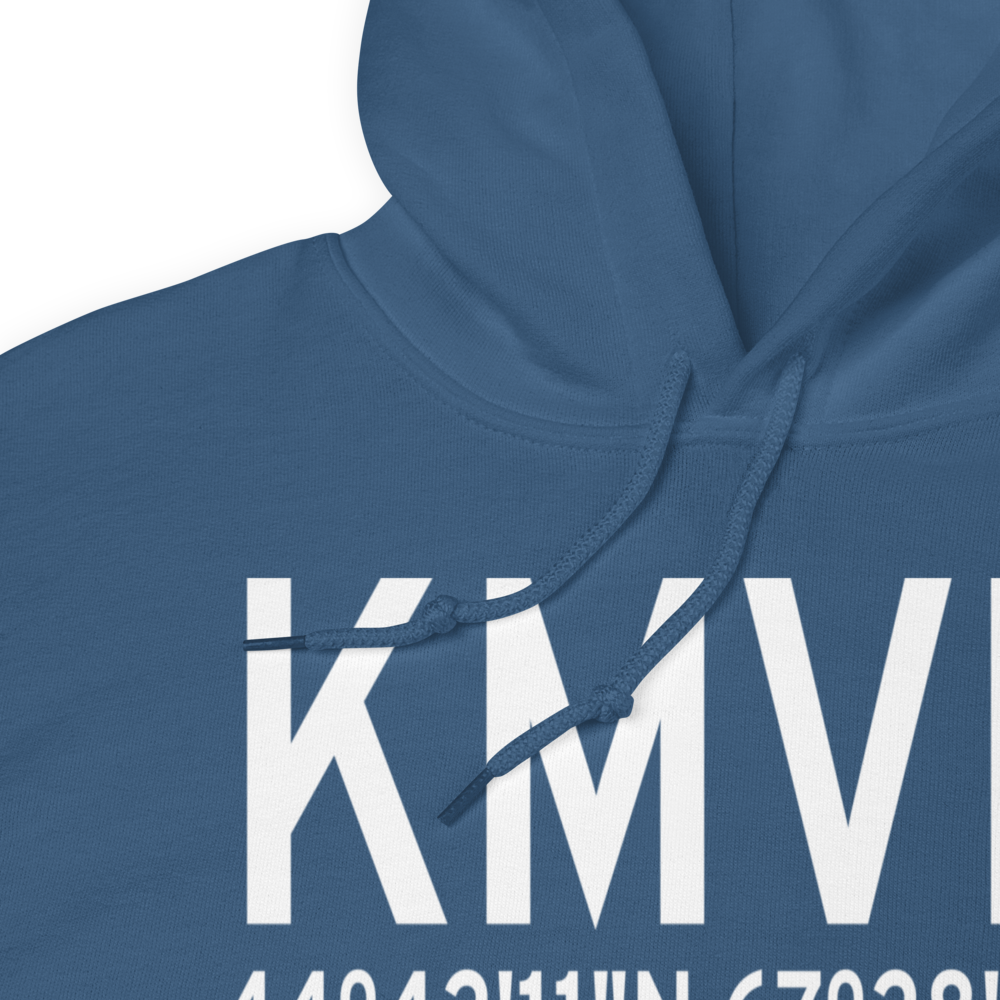 Machias Valley Airport (KMVM) ICAO Hoodie Sweatshirt 