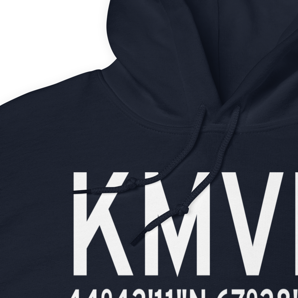 Machias Valley Airport (KMVM) ICAO Hoodie Sweatshirt 