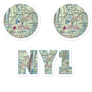 Kline Kill Airport (NY1) VFR Sectional Sticker Pack