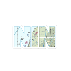 Ninilchik Airport (NIN) VFR Sectional Sticker