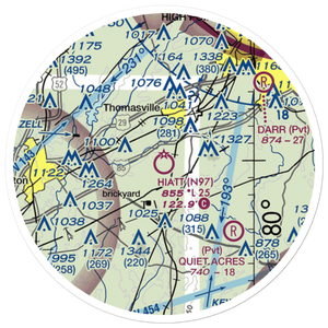 Hiatt Airport (N97) VFR Sectional Sticker (20 mile)