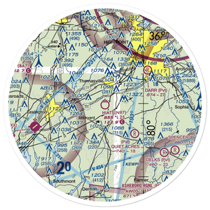 Hiatt Airport (N97) VFR Sectional Sticker (30 mile)