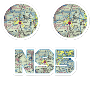 Carlisle Barracks Heliport (N95) VFR Sectional Sticker Pack