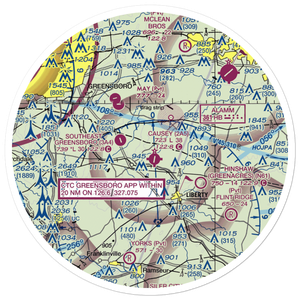 Kecks Airport (N88) VFR Sectional Sticker (30 mile)