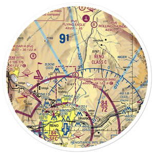 Spanish Springs Airport (N86) VFR Sectional Sticker (30 mile)
