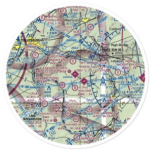 Alexandria Airport (N85) VFR Sectional Sticker (30 mile)