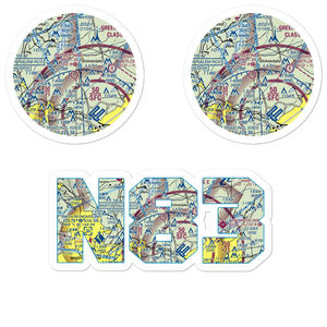 Ds Butler Farm and Airfield (N83) VFR Sectional Sticker Pack