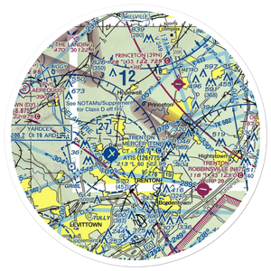 Twin Pine Airport (N75) VFR Sectional Sticker (30 mile)
