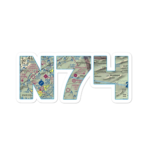 Penns Cave Airport (N74) VFR Sectional Sticker