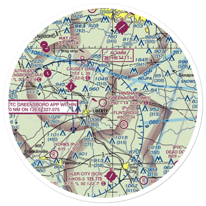 Hinshaw (Greenacres) Airport (N61) VFR Sectional Sticker (30 mile)