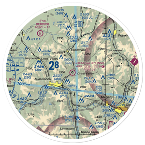 Great Valley Airport (N56) VFR Sectional Sticker (30 mile)