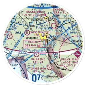 Li Calzi Airport (N50) VFR Sectional Sticker (20 mile)