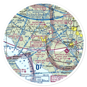 Li Calzi Airport (N50) VFR Sectional Sticker (30 mile)