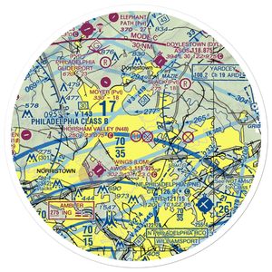 Horsham Valley Airways Inc Heliport (N48) VFR Sectional Sticker (30 mile)