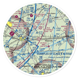 U S Heliport (N46) VFR Sectional Sticker (30 mile)