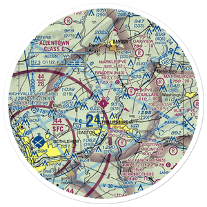 Braden Airpark (N43) VFR Sectional Sticker (30 mile)
