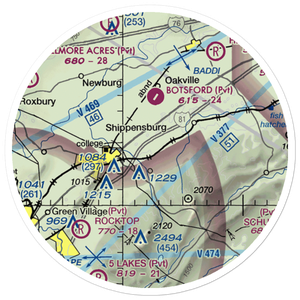 Shippensburg Airport (N42) VFR Sectional Sticker (20 mile)