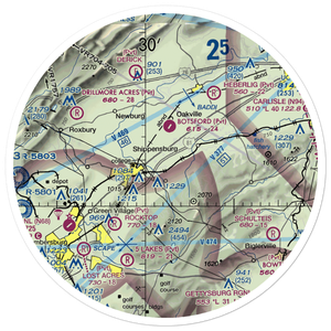 Shippensburg Airport (N42) VFR Sectional Sticker (30 mile)