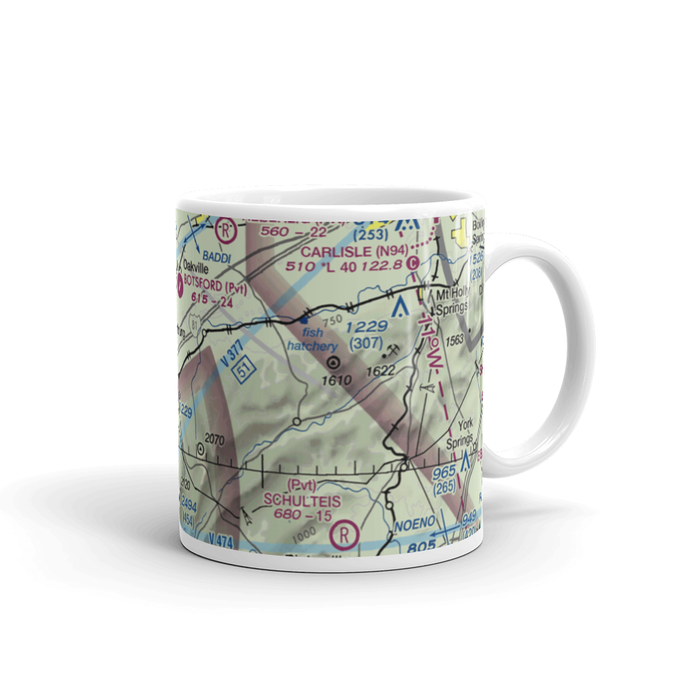 Shippensburg Airport (N42) VFR Sectional  Mug 