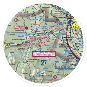 Blue Heron Airport (N25) VFR Sectional Sticker (30 mile)