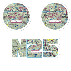 Blue Heron Airport (N25) VFR Sectional Sticker Pack