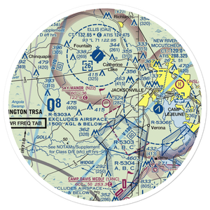 Sky Manor Airport (N22) VFR Sectional Sticker (30 mile)