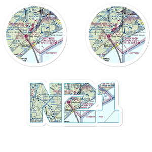 Holly Ridge/Topsail Island Airport (N21) VFR Sectional Sticker Pack