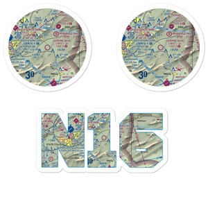 Centre Airpark (N16) VFR Sectional Sticker Pack