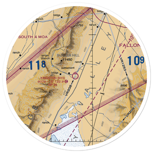 Kingston Airport (N15) VFR Sectional Sticker (30 mile)