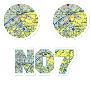 Lincoln Park Airport (N07) VFR Sectional Sticker Pack