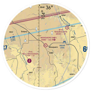 Mosquero Emergency Services Heliport (N01) VFR Sectional Sticker (30 mile)