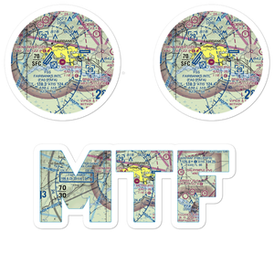 Metro Field (MTF) VFR Sectional Sticker Pack