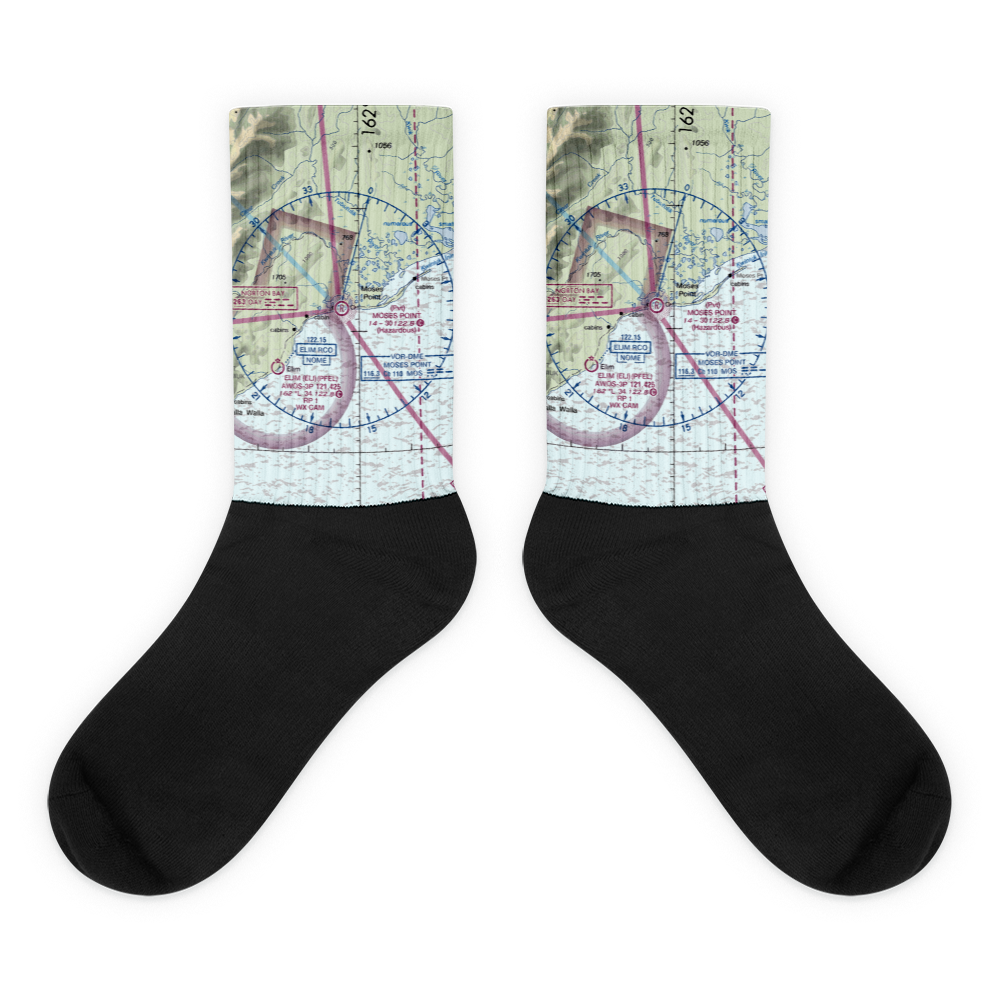 Moses Point Airport (MOS) VFR Sectional Socks 